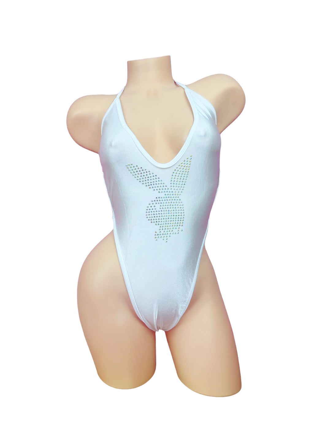 Playgirl Bodysuit - White -LUX Collection-