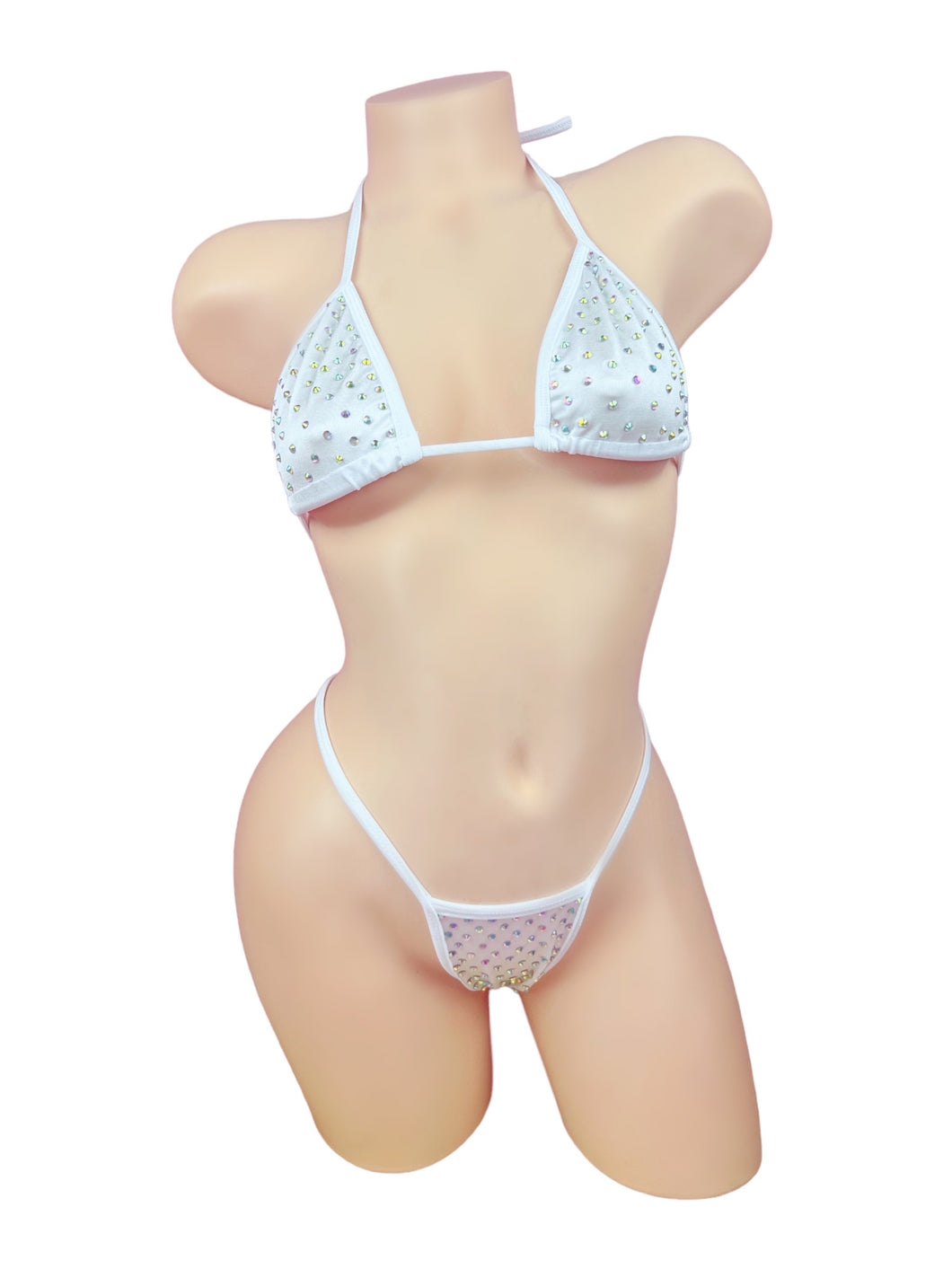 White Encrusted Bikini -LUX Collection-