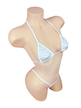 Load image into Gallery viewer, White Encrusted Micro Bikini -LUX Collection-
