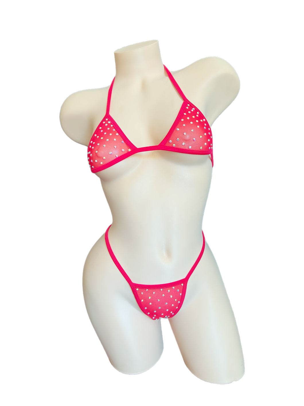 Microkini - Red Mesh -LUX Collection-